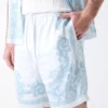 Geborduurde korte broek Geborduurde korte broek
