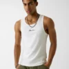 Geborduurde tanktop Geborduurde tanktop
