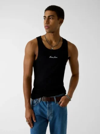 Geborduurde tanktop