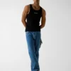 Geborduurde tanktop Geborduurde tanktop