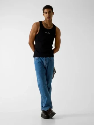 Geborduurde tanktop