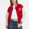 Geborduurde varsity-jas