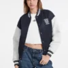 Geborduurde varsity-jas