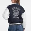 Geborduurde varsity-jas