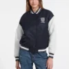 Geborduurde varsity-jas