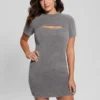 Gebreide jurk met losse mouwen en meteor-print Gebreide jurk met losse mouwen en meteor-print