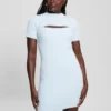 Gebreide jurk met losse mouwen en meteor-print Gebreide jurk met losse mouwen en meteor-print