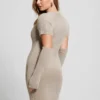 Gebreide jurk met losse mouwen en meteor-print Gebreide jurk met losse mouwen en meteor-print