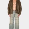 Gecoat denim jas met capuchon Gecoat denim jas met capuchon