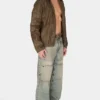 Gecoat denim jas met capuchon Gecoat denim jas met capuchon