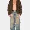 Gecoat denim jas met capuchon Gecoat denim jas met capuchon