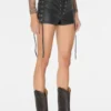 Gecoate mini-denim shorts