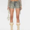 Gecoate mini-denim shorts Gecoate mini-denim shorts