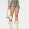 Gecoate mini-denim shorts Gecoate mini-denim shorts