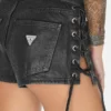 Gecoate mini-denim shorts