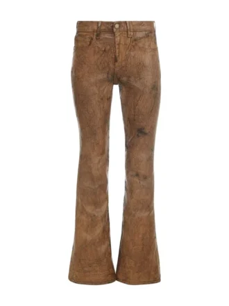 Gecoated denim flare-Jeans