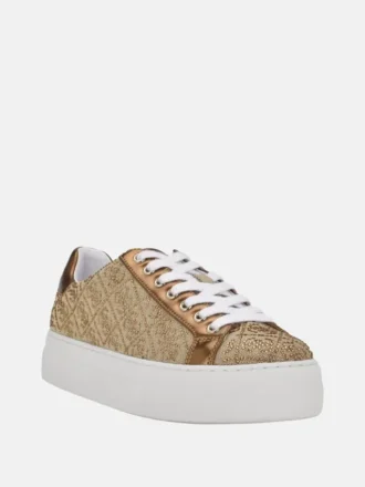 Gelsen lage sneakers met strass-logo