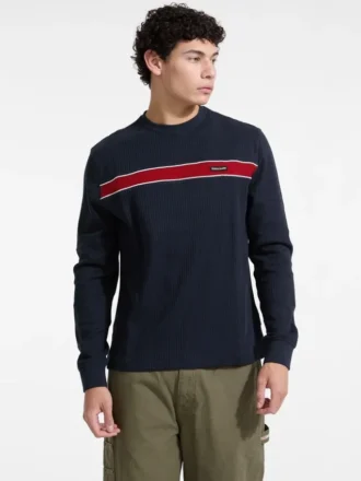 Geribd T-shirt met lange mouwen Geribd T-shirt met lange mouwen