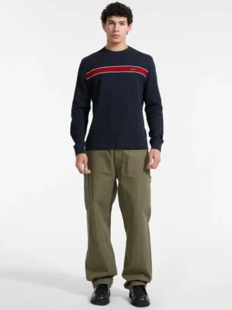 Geribd T-shirt met lange mouwen Geribd T-shirt met lange mouwen