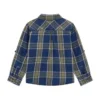 Geruit twill-overhemd met lange mouwen (3M-7) Geruit twill-overhemd met lange mouwen (3M-7)