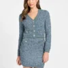 Gesteeld gebreid vest
