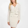 Gesteeld gebreid vest