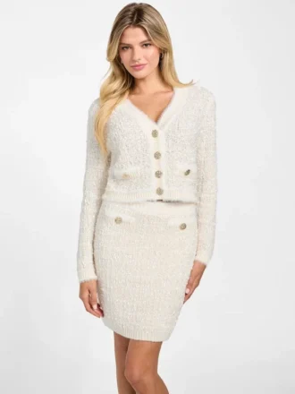 Gesteeld gebreid vest