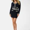 Gesteeld gebreid vest