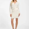 Gesteeld gebreid vest