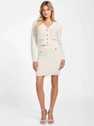 Gesteeld gebreid vest