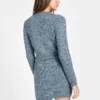 Gesteeld gebreid vest