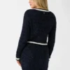 Gesteeld gebreid vest