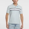 Gestreepte piqué-polo