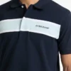 Gestreepte piqué-polo