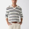 Gestreepte trui van viscose-mix Gestreepte trui van viscose-mix