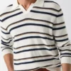 Gestreepte trui van viscose-mix Gestreepte trui van viscose-mix