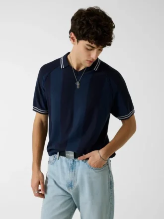 Gestrept poloshirt