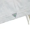 Geverfd denim jasje met franjes
