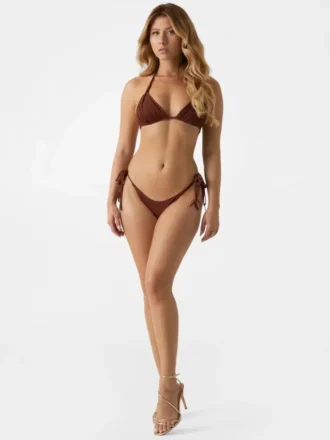 Gevlochten driehoekige bikinitop