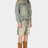 Gewaschene Denim-Trucker-Jacke Gewaschene Denim-Trucker-Jacke