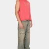 Gewassen denim utility broek Gewassen denim utility broek