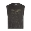 Gewassen T-shirt met print Gewassen T-shirt met print