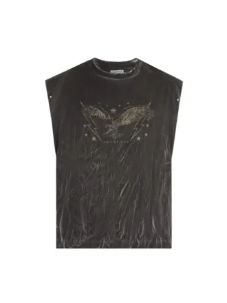 Gewassen T-shirt met print