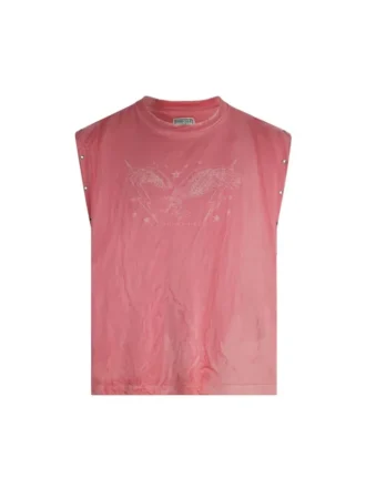 Gewassen T-shirt met print