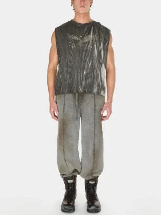 Gewassen T-shirt met print