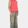 Gewassen T-shirt met print Gewassen T-shirt met print