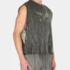 Gewassen T-shirt met print Gewassen T-shirt met print