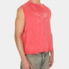 Gewassen T-shirt met print Gewassen T-shirt met print