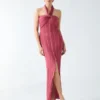 Gia halterjurk met lurex Gia halterjurk met lurex