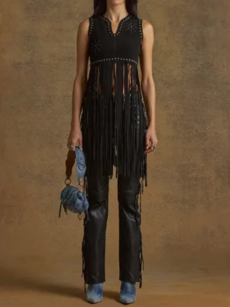 Gilet avec franges